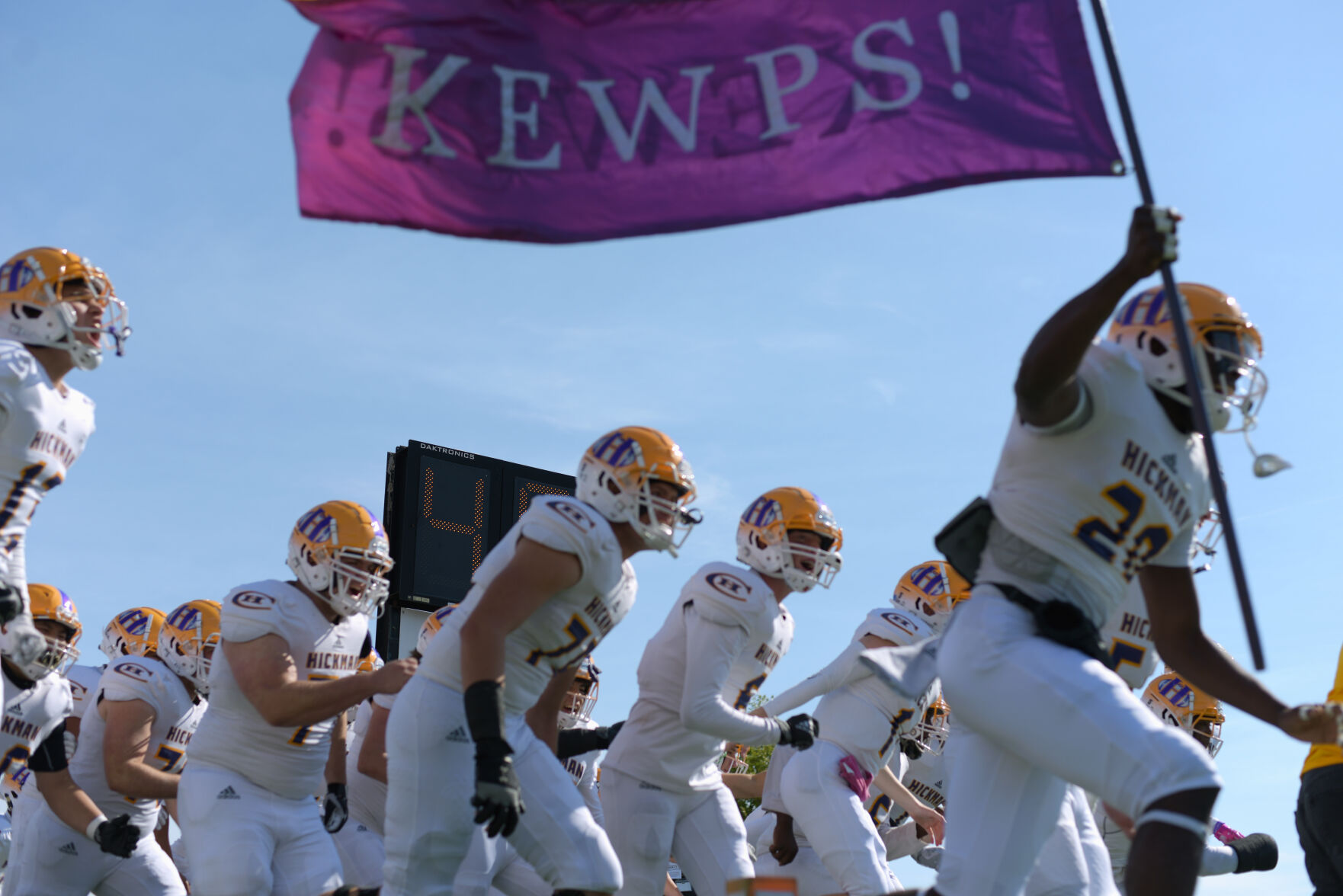 The Hickman Kewpies take to the field